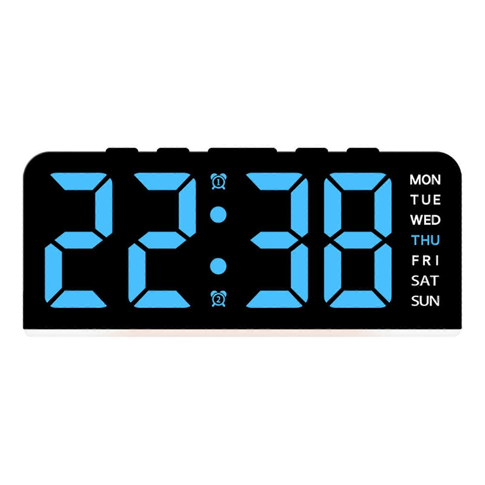 Multifunctional LED Alarm Clock With Adjustable Brightness Snooze Function For Bedroom And Office