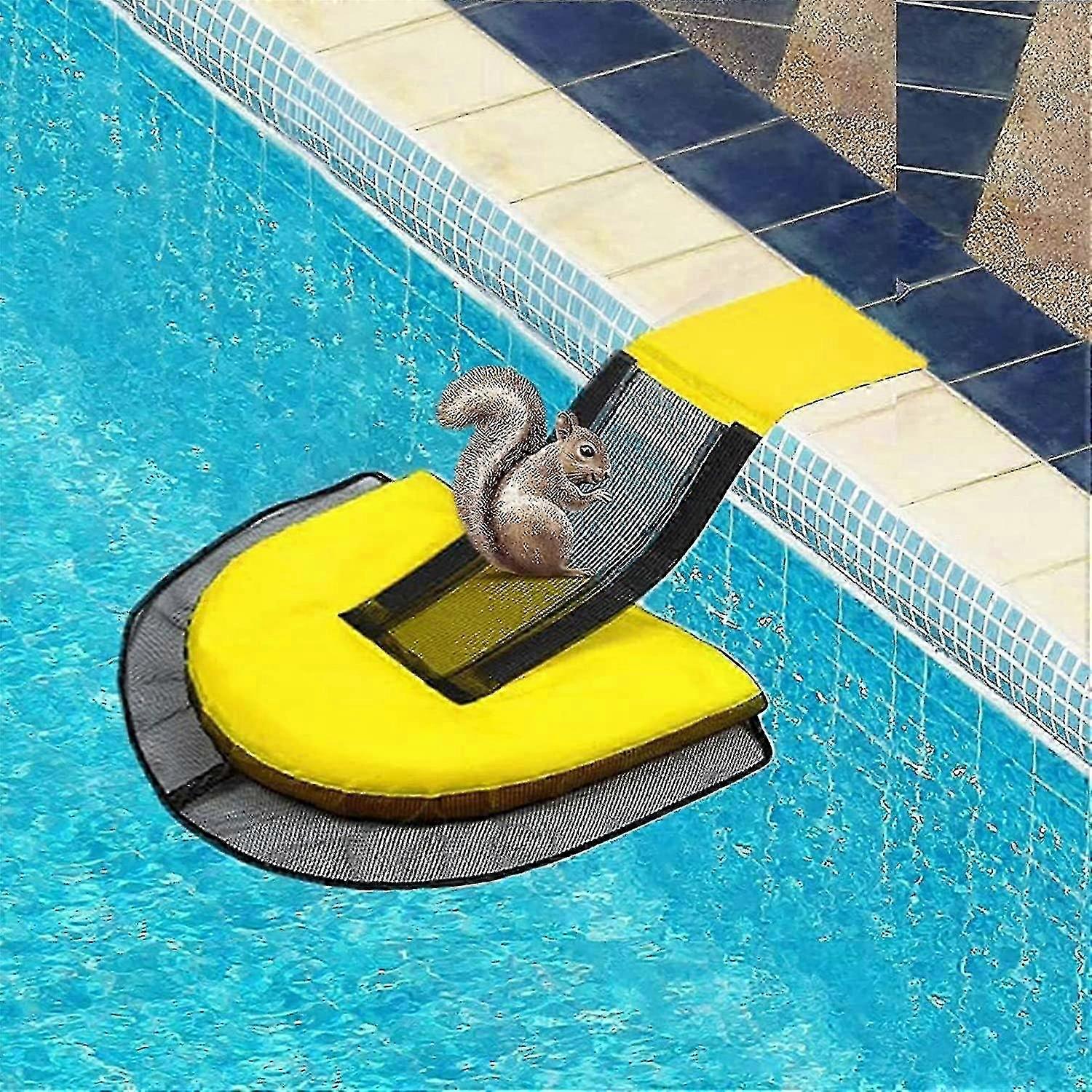 Pool Escape Ramp, Swimming Pool Small Animal Escape Net, Swimming Ramp Saves Escape Equipment(blue)