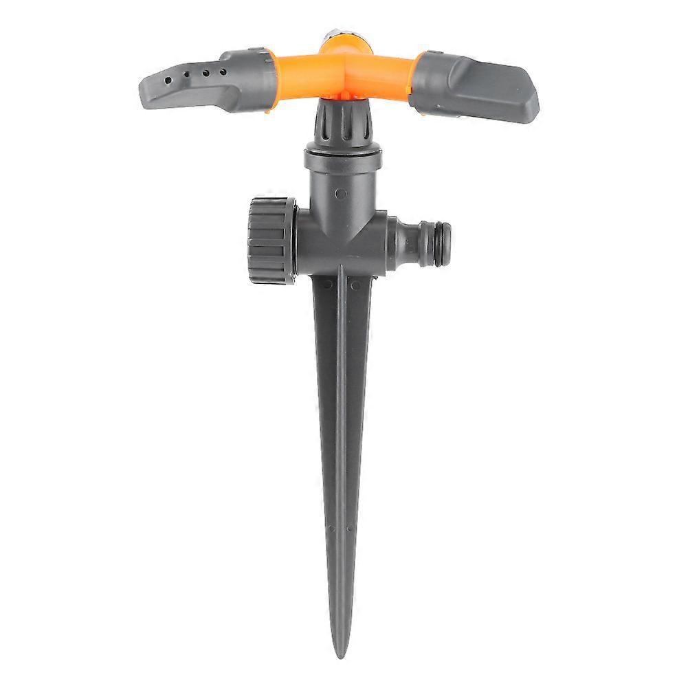 360 Degree Automatic Rotating Lawn Sprinkler Adjustable ThreeArm Sprinkler Garden Watering System