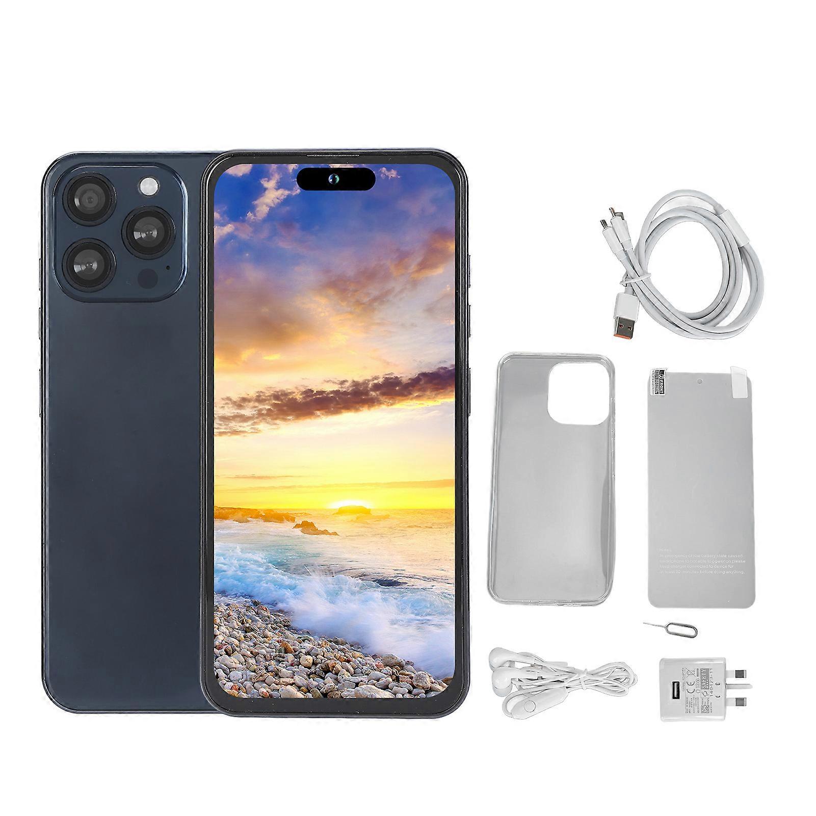 I14 PRO MAX 4G Unlocked Phone: 6.7" HD Screen, 8 Core, Dual SIM, 8GB+256GB, Android 12