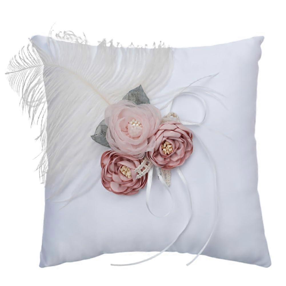 خاتم وسادة خاتم الزواج وسادة بيضاء خاتم الزواج وسادة رومانسية خاتم الزواج وسادة خاتم حامل الملحقات لخواتم الزفاف نوع 2