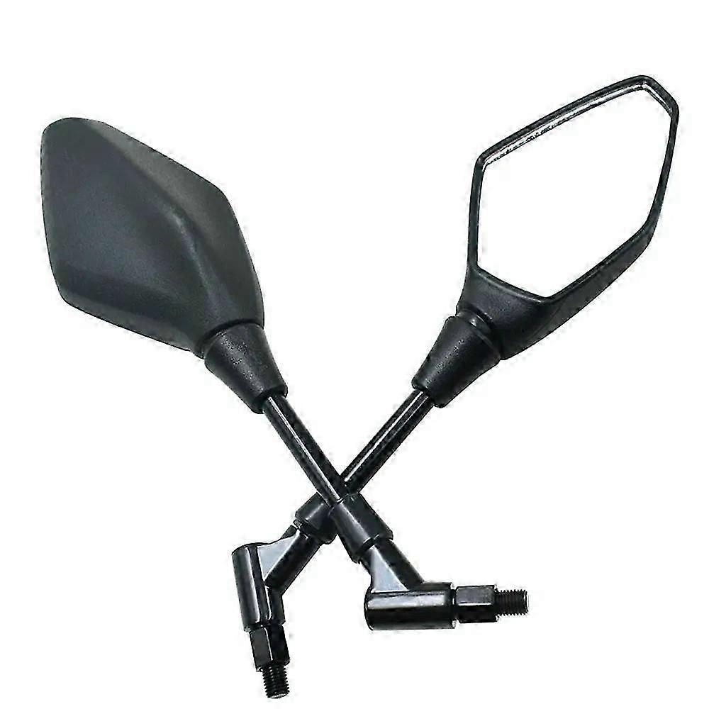 Universal Chrome/Black Side Mirrors with 10mm Thread for All 100cc-800cc Motorcycles Modified Round Rear View Mirror