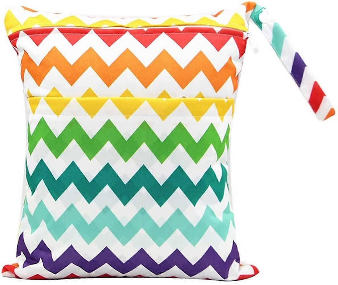 Nappy Bags Wet and Dry, Waterproof Washable Changing Bag for Toddlers, Travel Gym Beach Pool, Size #8, Neck Pouch #8 L