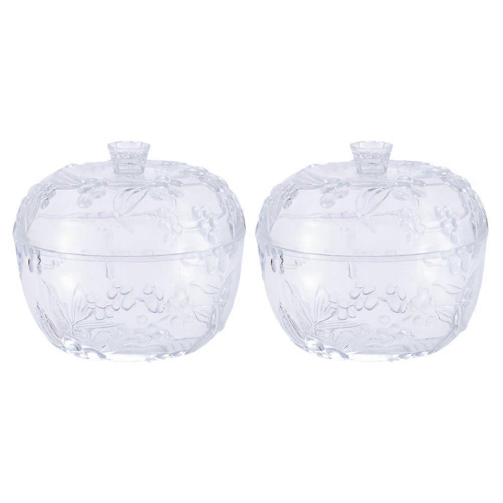 Storage Box with Lids Candy Storage Box for Desktop Snacks Storage Box Does Not Absorb Water 2Pcs