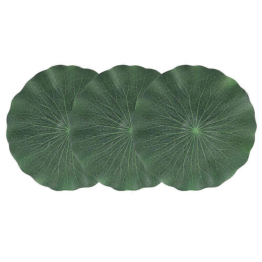 Eva Lotus Leaf Artificial Fishpond Decoration for 3Pcs Floating Pond Decor