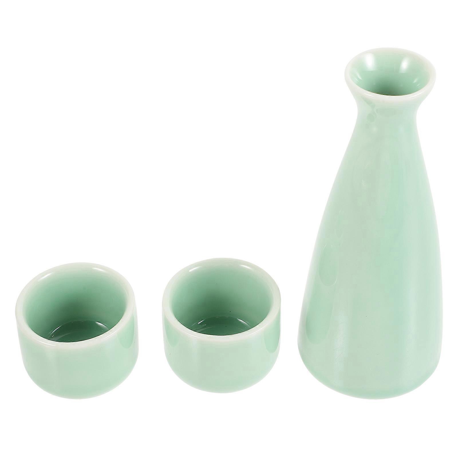 Ceramic Japanese Sake Set with and Cups, Elegant Porcelain Carafe for Sake, , and Beverages, Easy Style Drinkware for Gifting and Daily Use