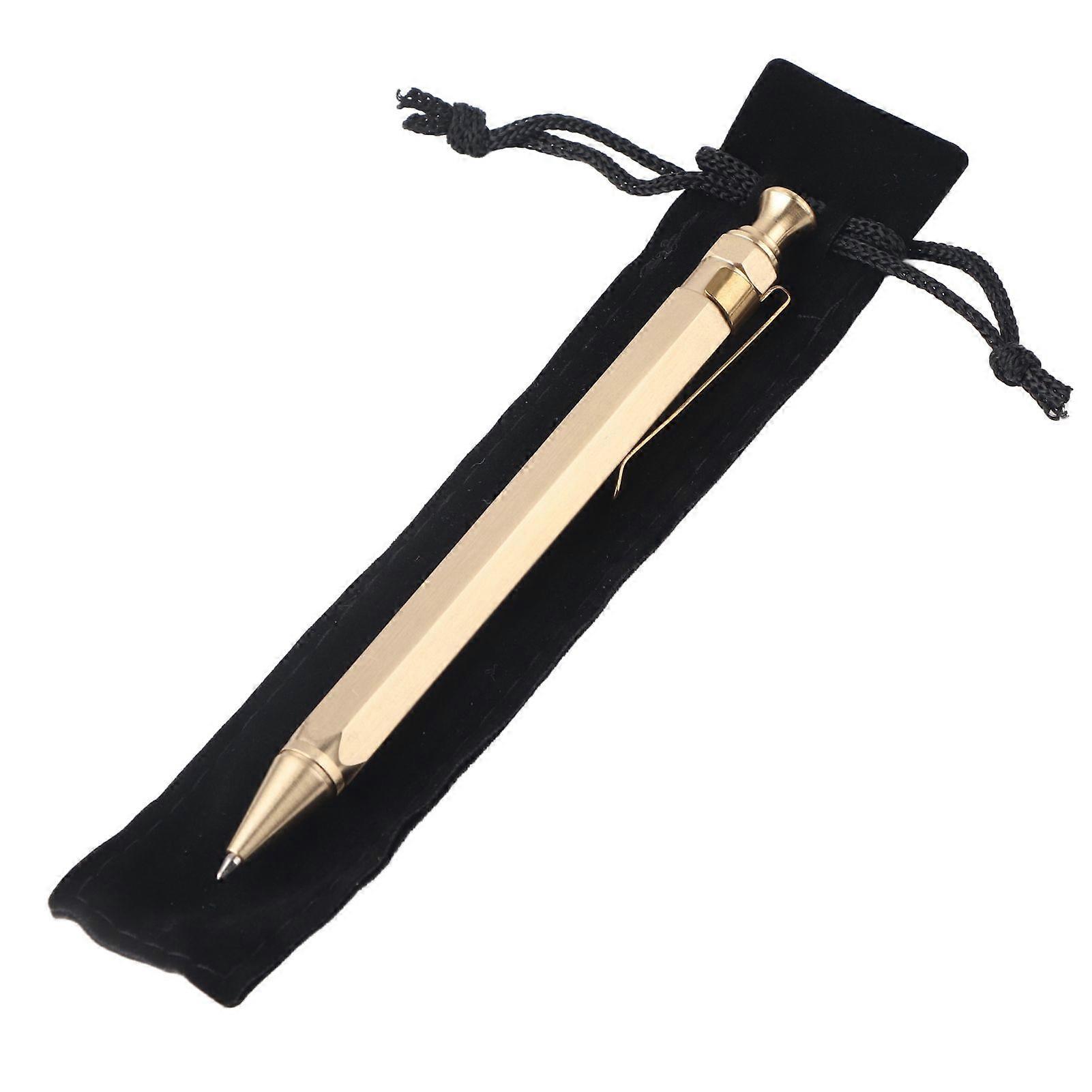 2025 أحدث موديل 1 قطعة نحاس نحاس القلم الربيع حبر جاف الكتابة