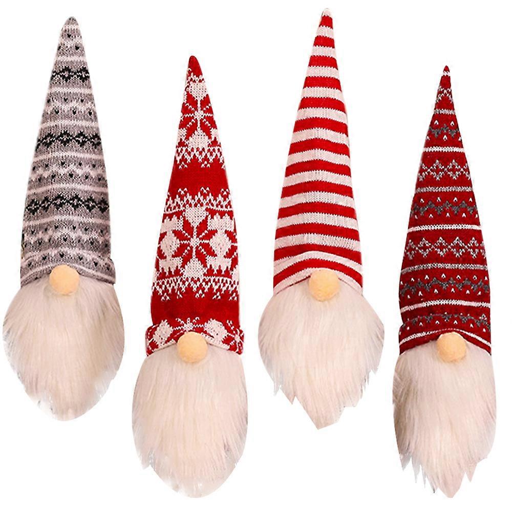 Winebottle Decor Christmas Themed Bottle Decoration Assorted Color 34.00X12.00X1.00CM 4Pcs
