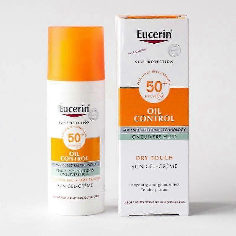 كريم جل الشمس للتحكم في الزيت بعامل حماية من الشمس 50+ 50 مل ، جل ملون غير معطر للبشرة الحساسة والدهنية والمعرضة لحب الشباب ، سريع الامتصاص