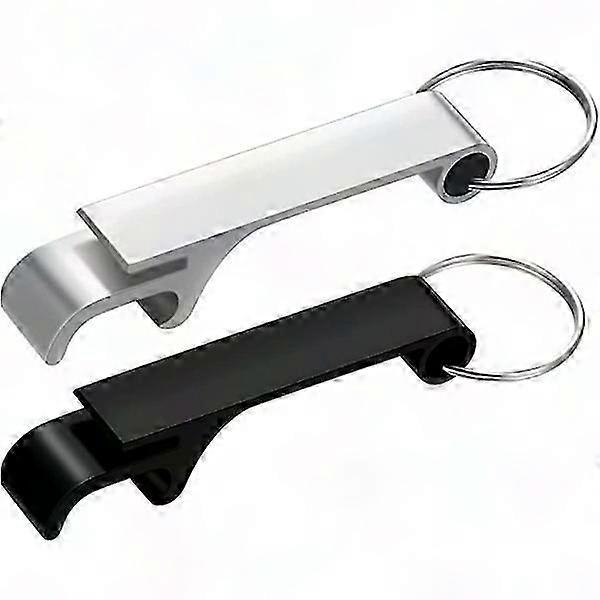 2Pcs Bottle Opener Keychain - Small Beer Opener for Daily Use, Home, Pub & Bartenders