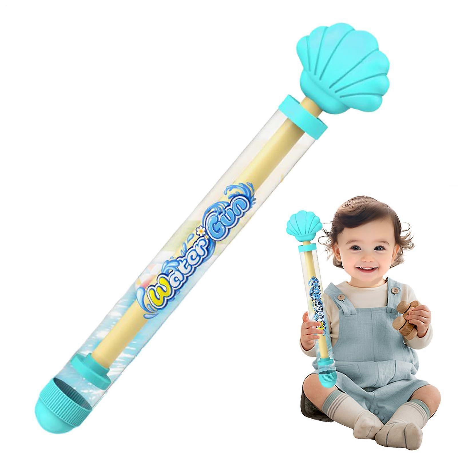 Water gun, largecapacity water gun for kids, fun beach toy for outdoors, pool parties with colorful water battle design, blue.