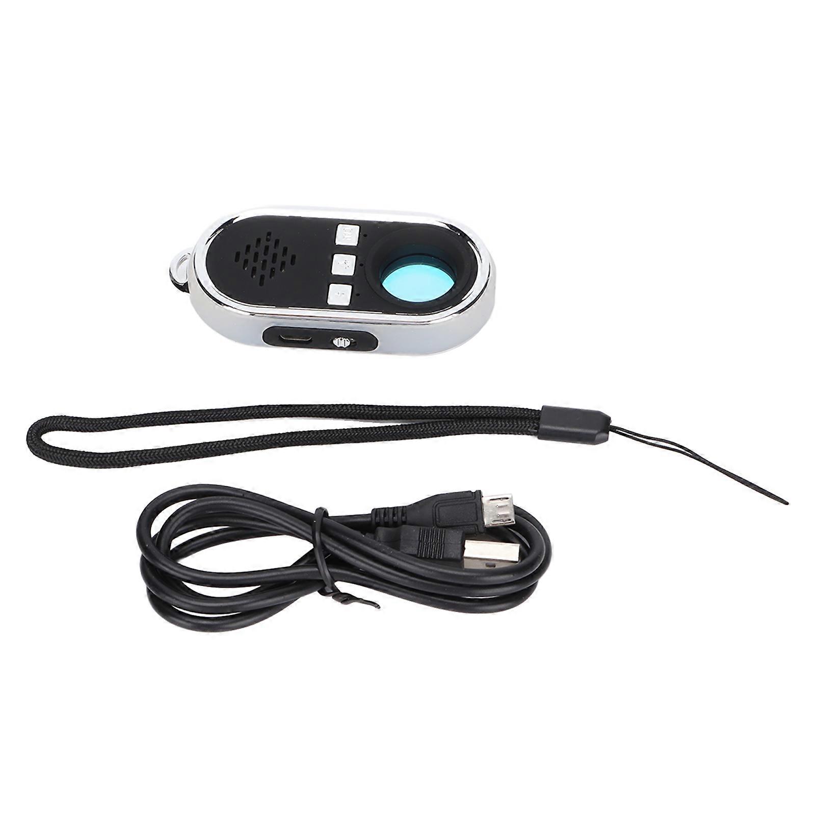 S200 Mini Camera Detector Multifunctional Anti Theft Pocket LED Security Alarm with Flash Light