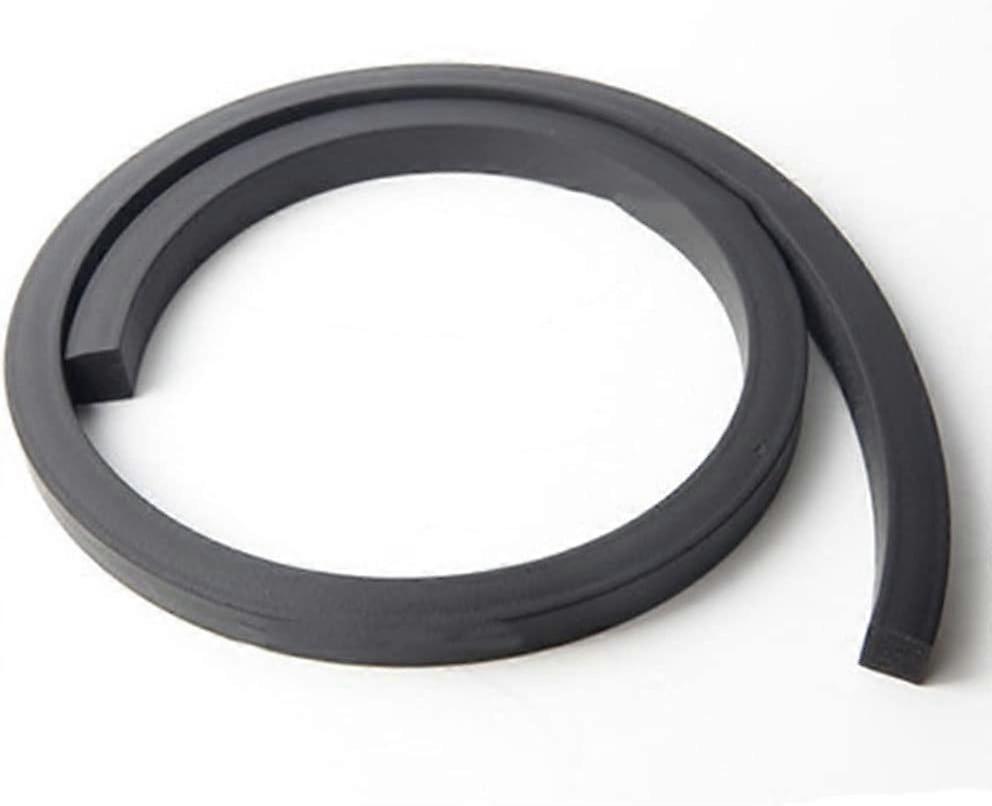 Door sealing strip, 1 Meter Cabinet DoorWindowFlat RubberFoam, solid black square (10mm x 40mm)