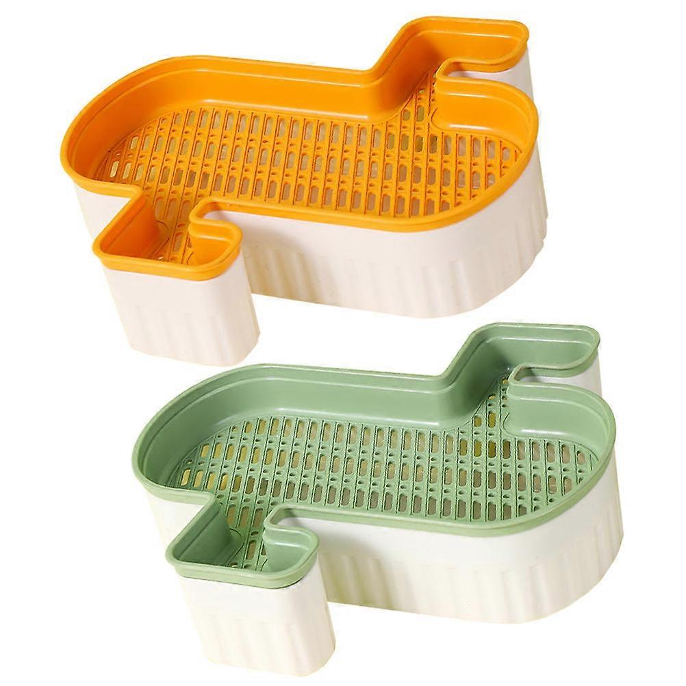 Cat Grass Planting Box Soilless Planting Household Cat Grass Pot Rectangular 2Pcs