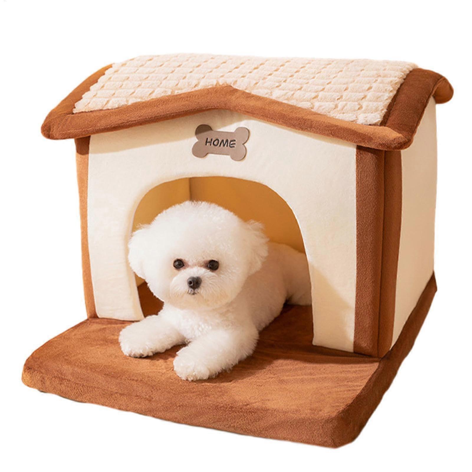 Small Dog Kennel, Kennel, Winter Puppy Cave Warm Cat and Dog Shelter, Comfortable Puppy Cat Cave, Cosy for Cats and Small Cat Dogs