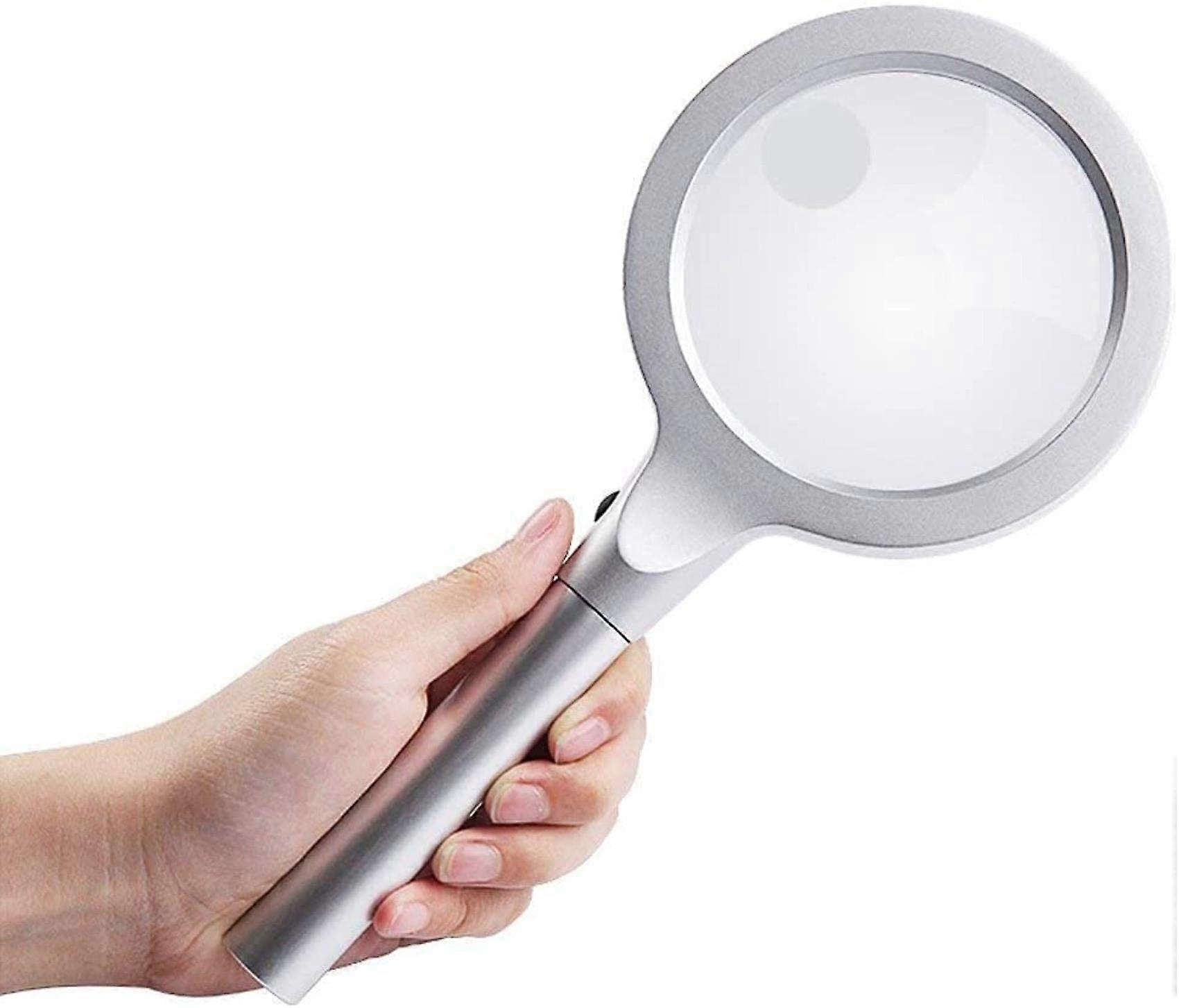 Magnifying Glass Hand Magnifier 10x Secondary Mirror 20x Resolution for Reading Craft