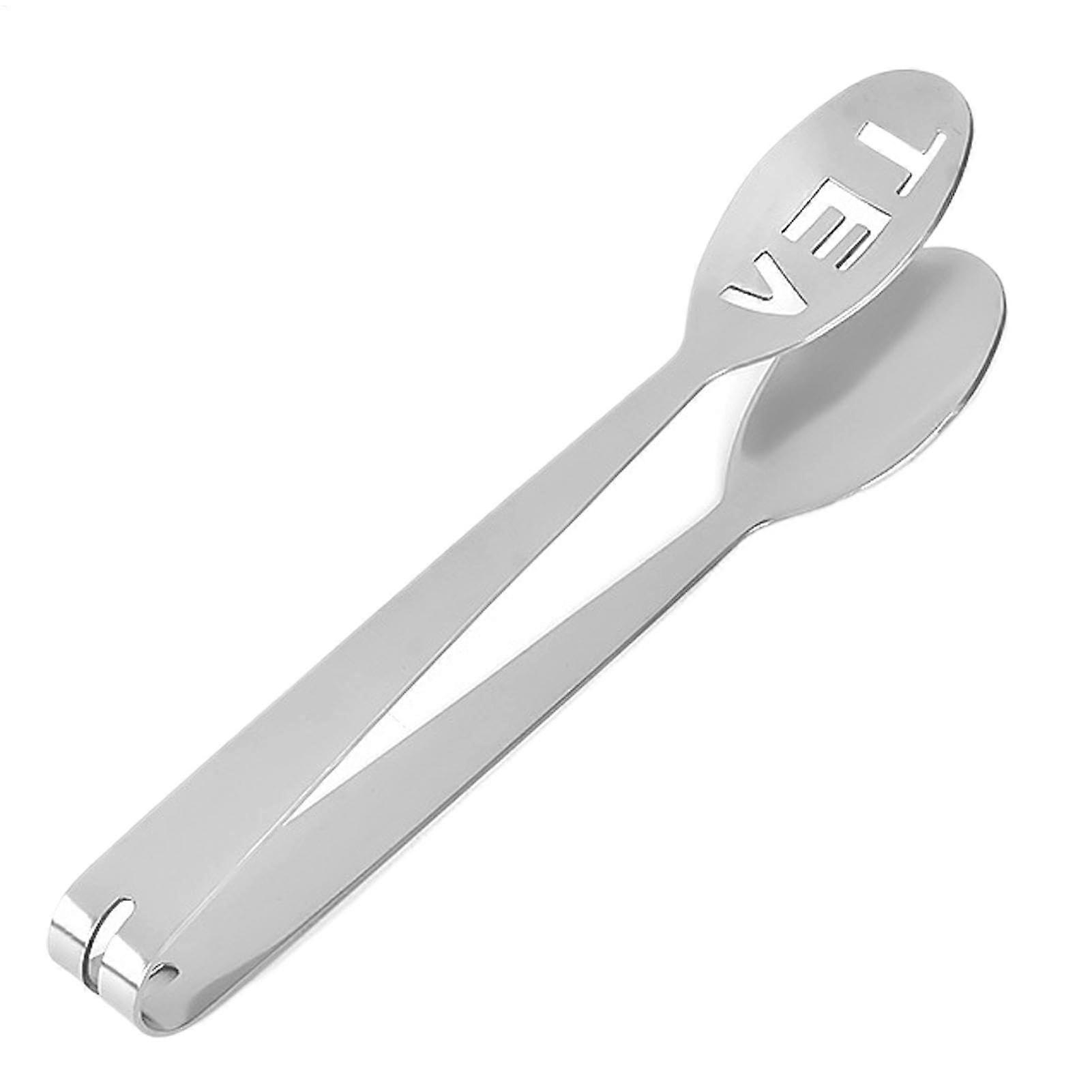 Stainless Steel Tea Bag Press Squeezer with Ergonomic Handle and Double Spoon Function