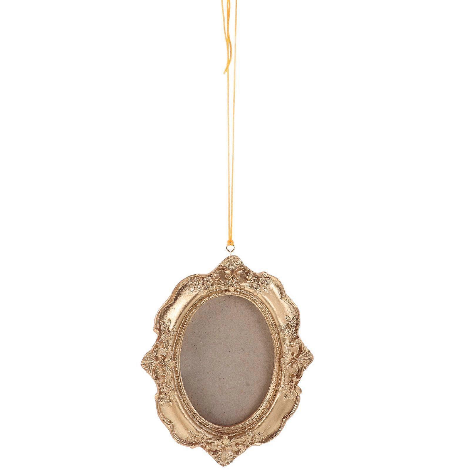 Christmas Tree Hanging Frame Mini Vintage Picture Frames for Photo Displaying Wall Ornament Christmas Tree Mini Photo Frame Hanging Decor