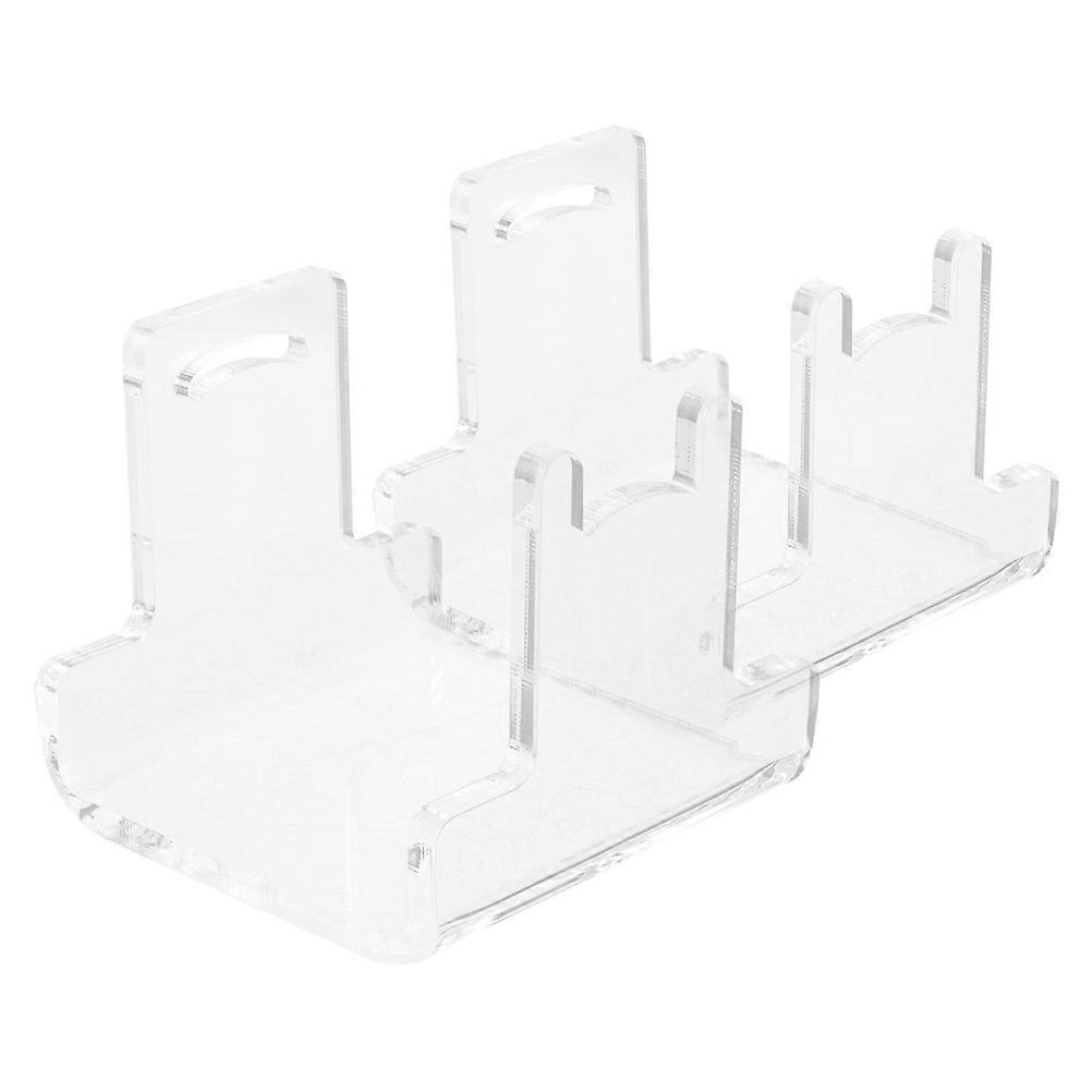 Fishing Reel Display Stand Storage Organizing Fishing Gear Droplet Shape Acrylic 2Pcs