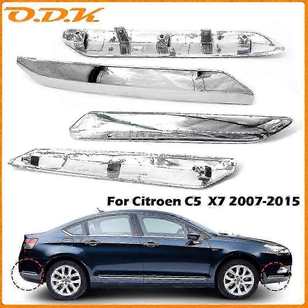Car Chrome Bumper Cover Trim Strip For Citroen C5 X7 2007-2015 Anti-scratch Protection Chromium Styling Decoration Cover Xi