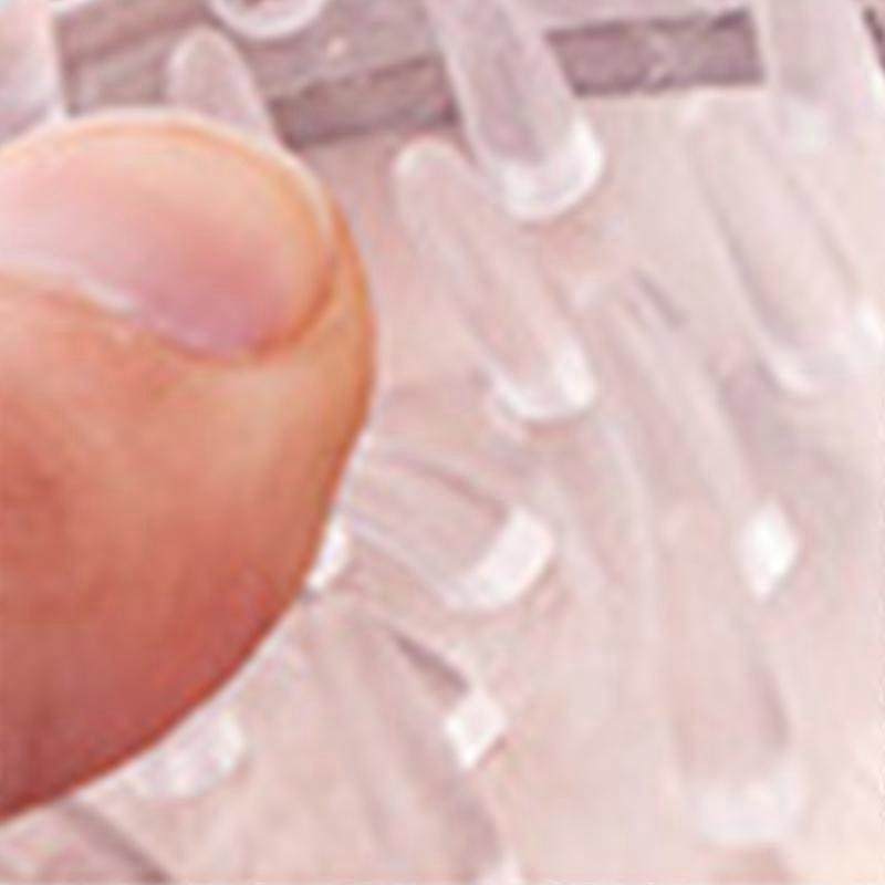 Hair Brush Soft Silicone Detachable Deep Cleansing Reduce Dandruff Scalp Massage Brush Blue 