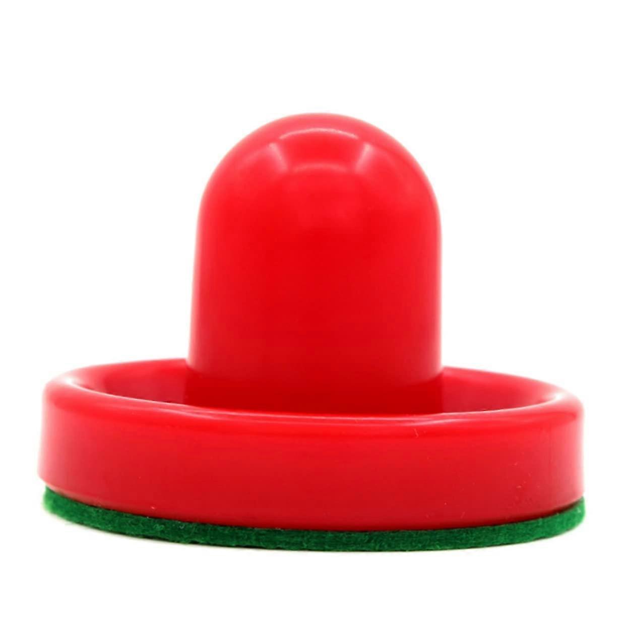 8-Piece Set Air Hockey Pucks and Strikers Red Durable Ergonomic Design for Game Tables Compatible with Standard Sizes