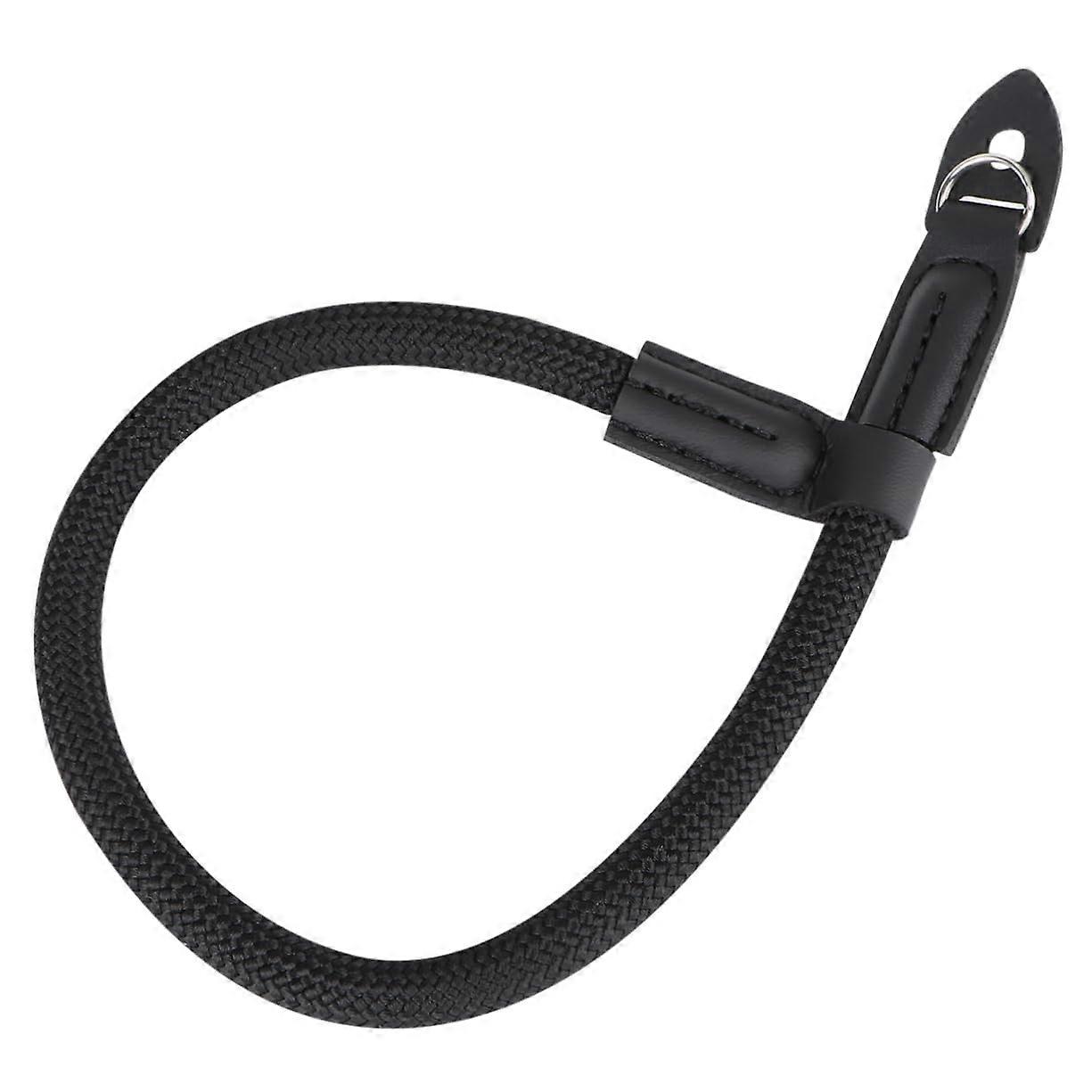 Nylon Wrist Strap for Mirrorless Cameras, Durable Abrasion-Resistant Lanyard Loop, Black, Secure Transport, Loss Protection