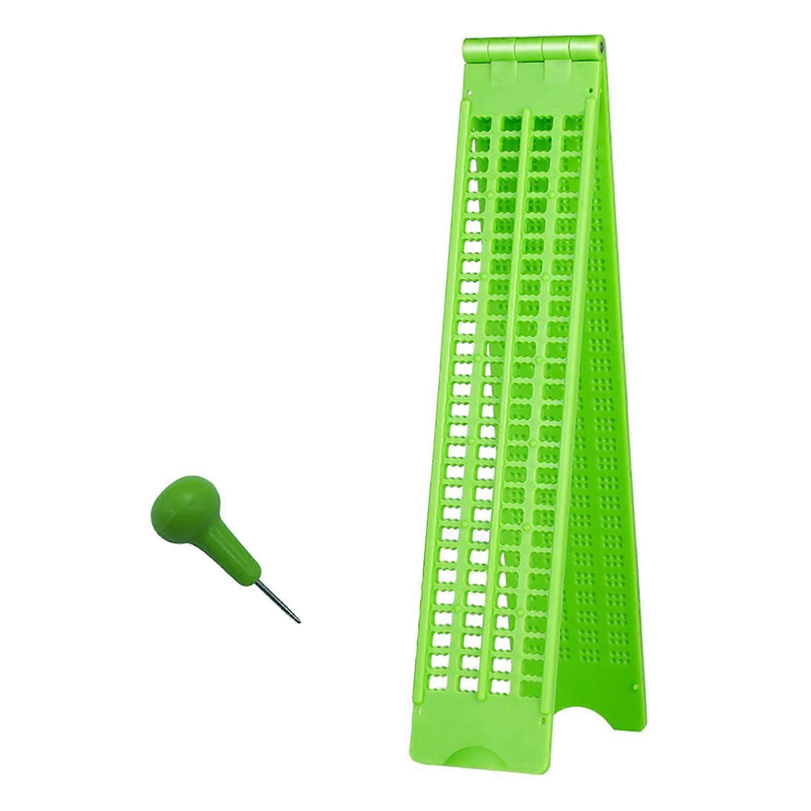 4 lines 28 Braille slates and set Braille fingerboards writing set Braille learning tool accessory.