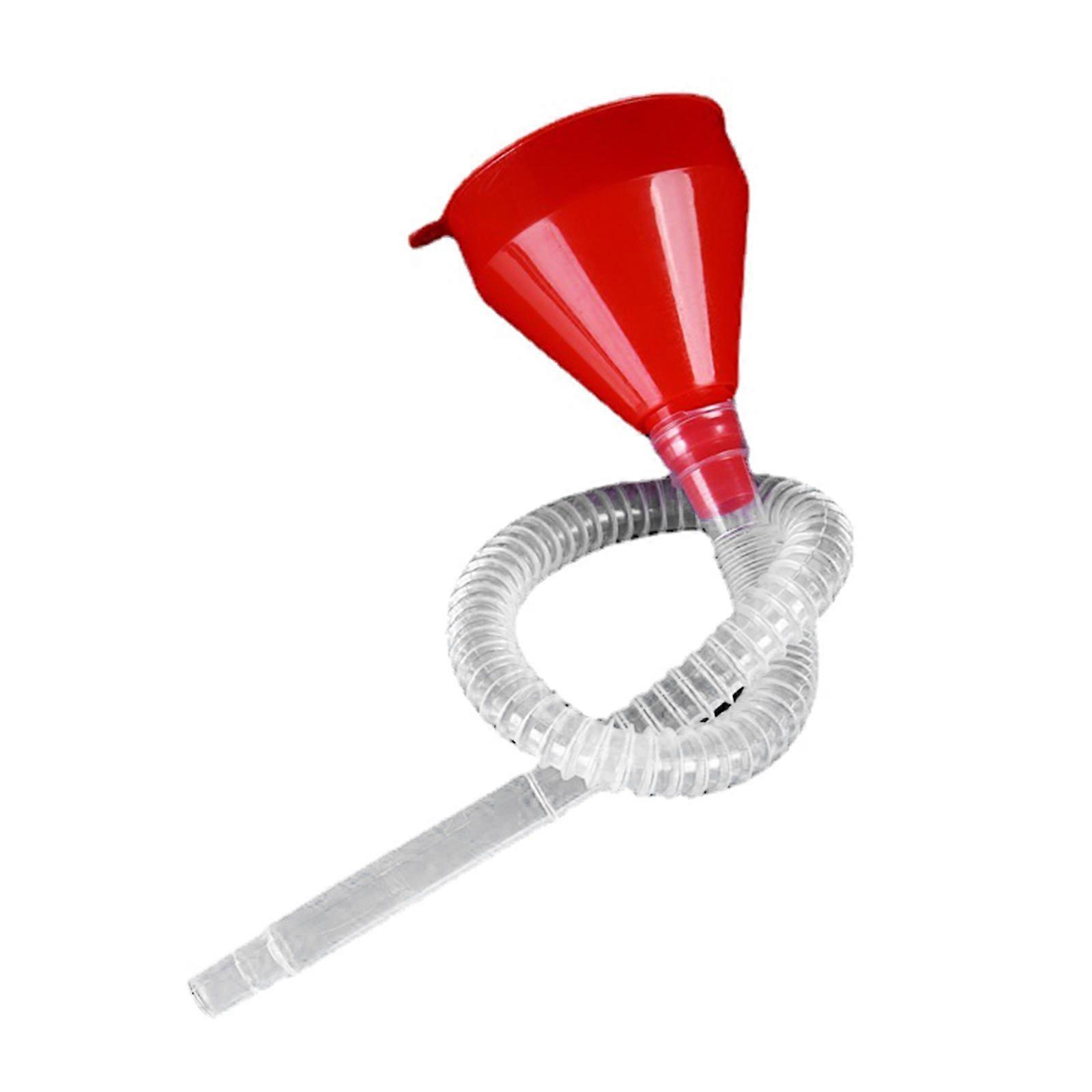 Refueling Funnel with Detachable Hoses Universal Filling Funnel for Motorbike Engine Gasoline Oil Additive Funnel Multicolor