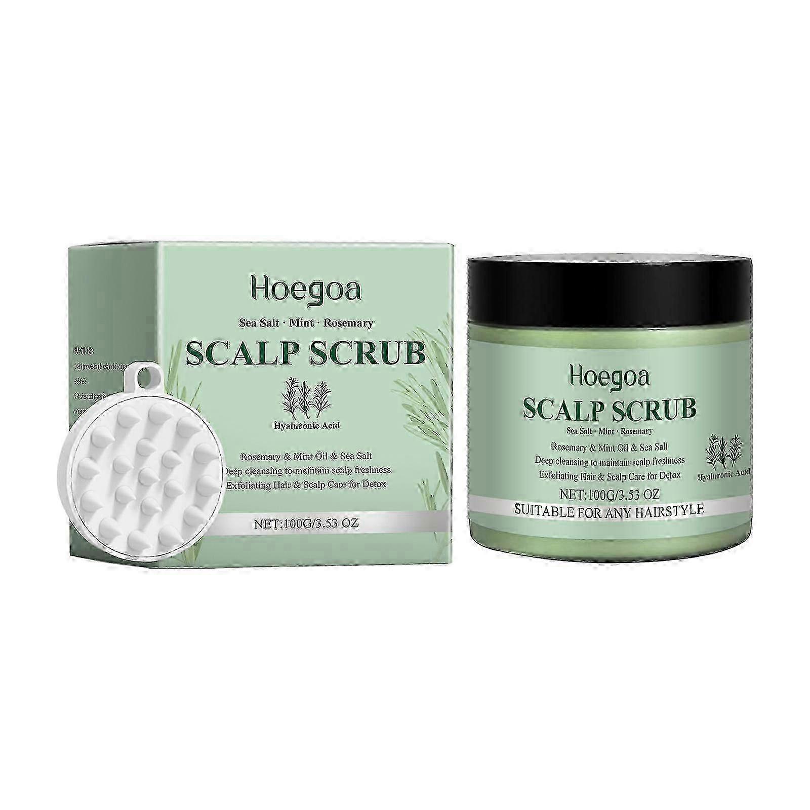 Rosemary Scalp Scrub, A Gentle, Cleansing, Moisturizing, Refreshing And Soothing Scalp Scrub
