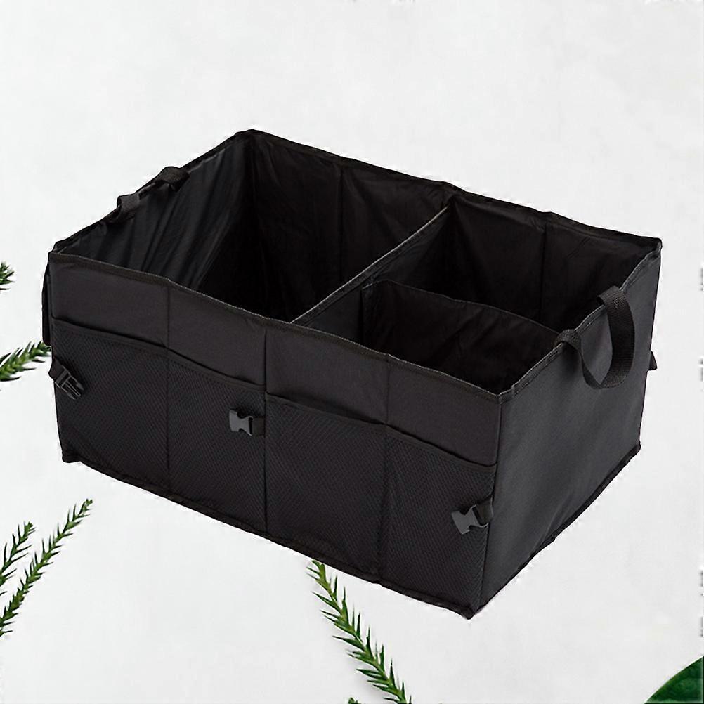 カーストレージオーガナイザー2個多機能耐久性折りたたみ式トランク食料品用ボックス入り緊急ギア用品