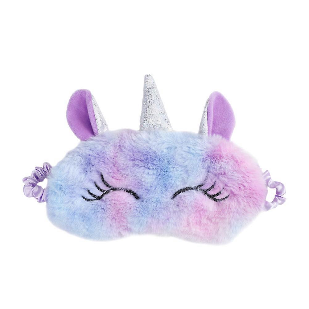 Soft Plush Eye Shade Travel Accessory Light Blue Light Blocking For Kids Women Adults 19.5X8.5CM 3Pcs