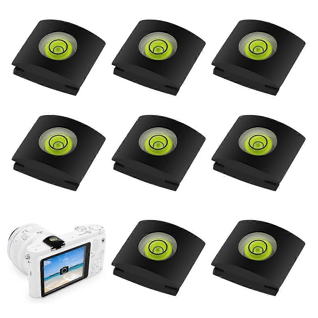 Camera Hot Shoe Cover with Spirit Level, 8-Piece Set, Protective Hot Shoe Level for DSLR and Mirrorless Cameras