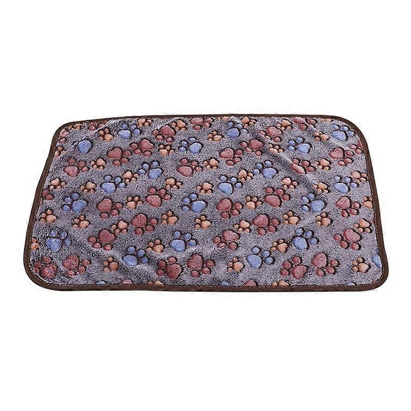 Cozy Dog Blanket: Washable Pet Throw for Medium Dogs and Cats, Soft, Lint-Free, Brown, 60x40cm