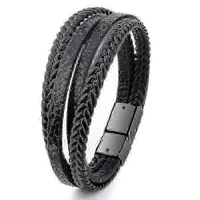 Vintage Multilayer Leather Bracelet for Men