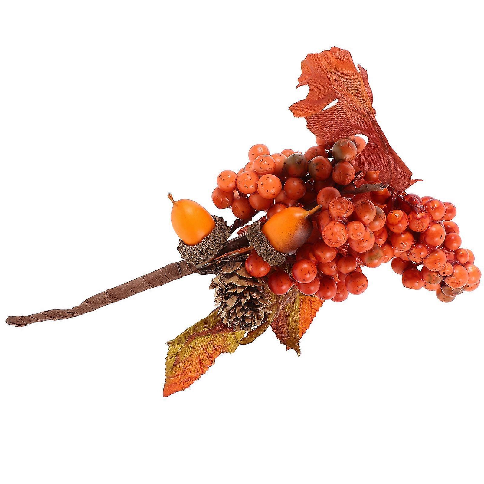 Simulation Berry Maple Leaf Ornament Imitation Flower Decoration