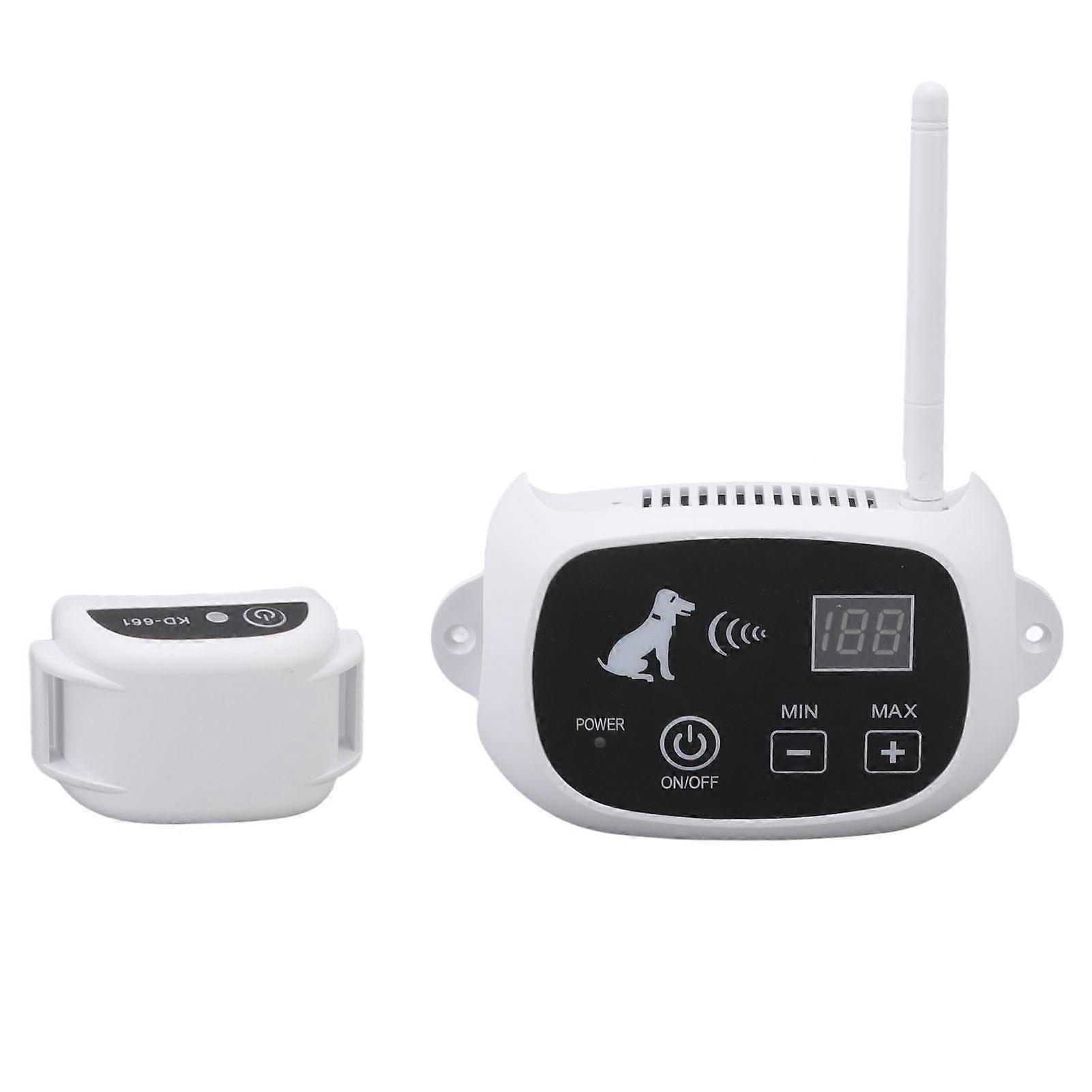 Wireless Dog Fence IP67 Waterproof Rechargeable 82 Feet To 1640 Feet Pet Containment System for Dogs 100‑240V 