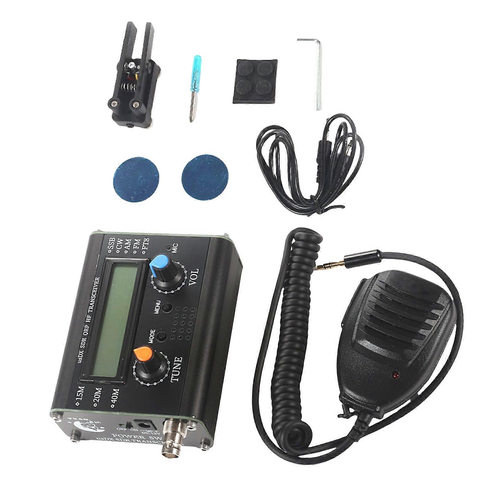 USDX Shortwave Radio 3 Band Radio Transceiver with TDA1308 Auditory Amplification for Outdoor Activity Multicolor