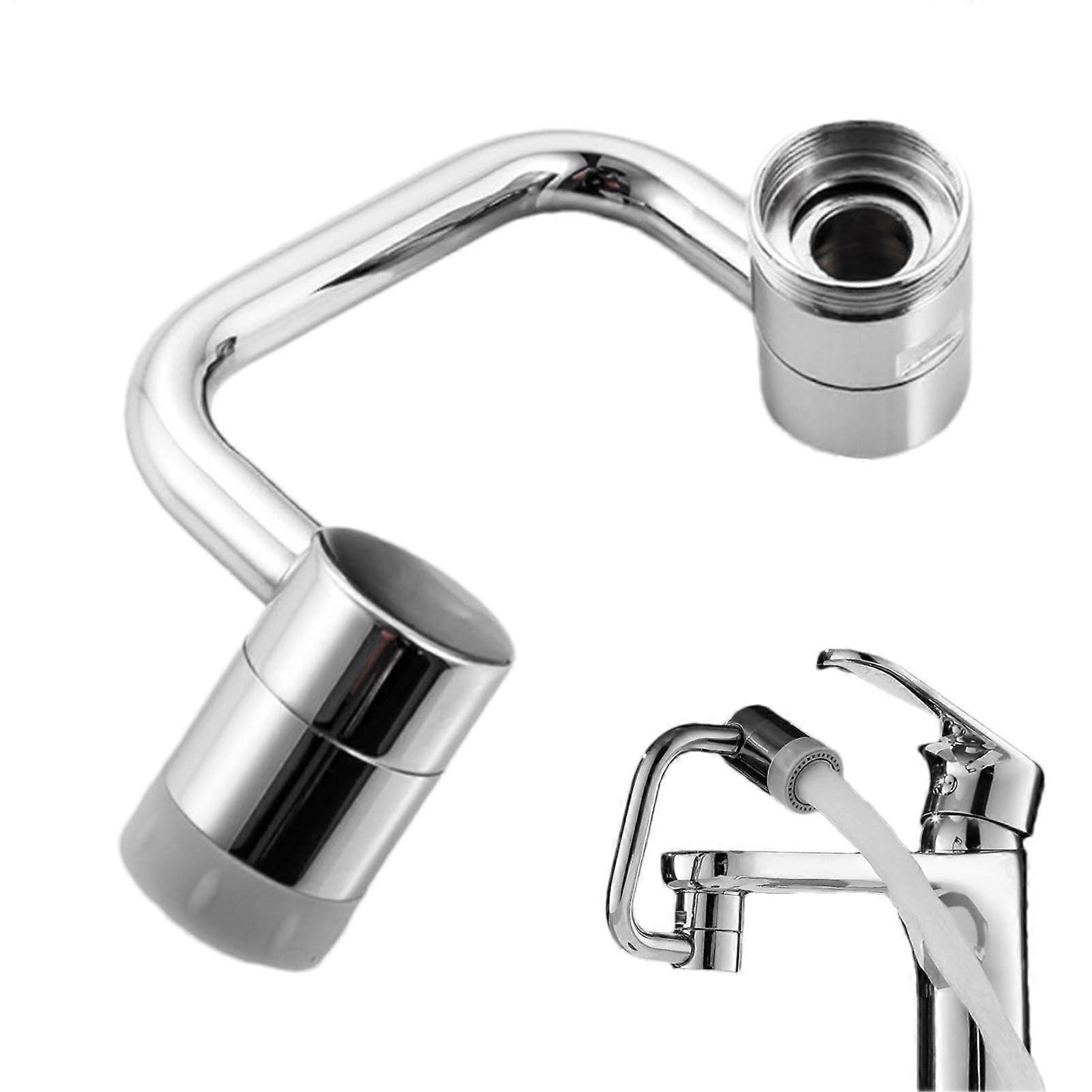 1080 Degree Swivel Kitchen Faucet Spray Head – Flexible Joint Extension, Adjustable Multi-Angle Water Flow Regulator for Compact Sinks