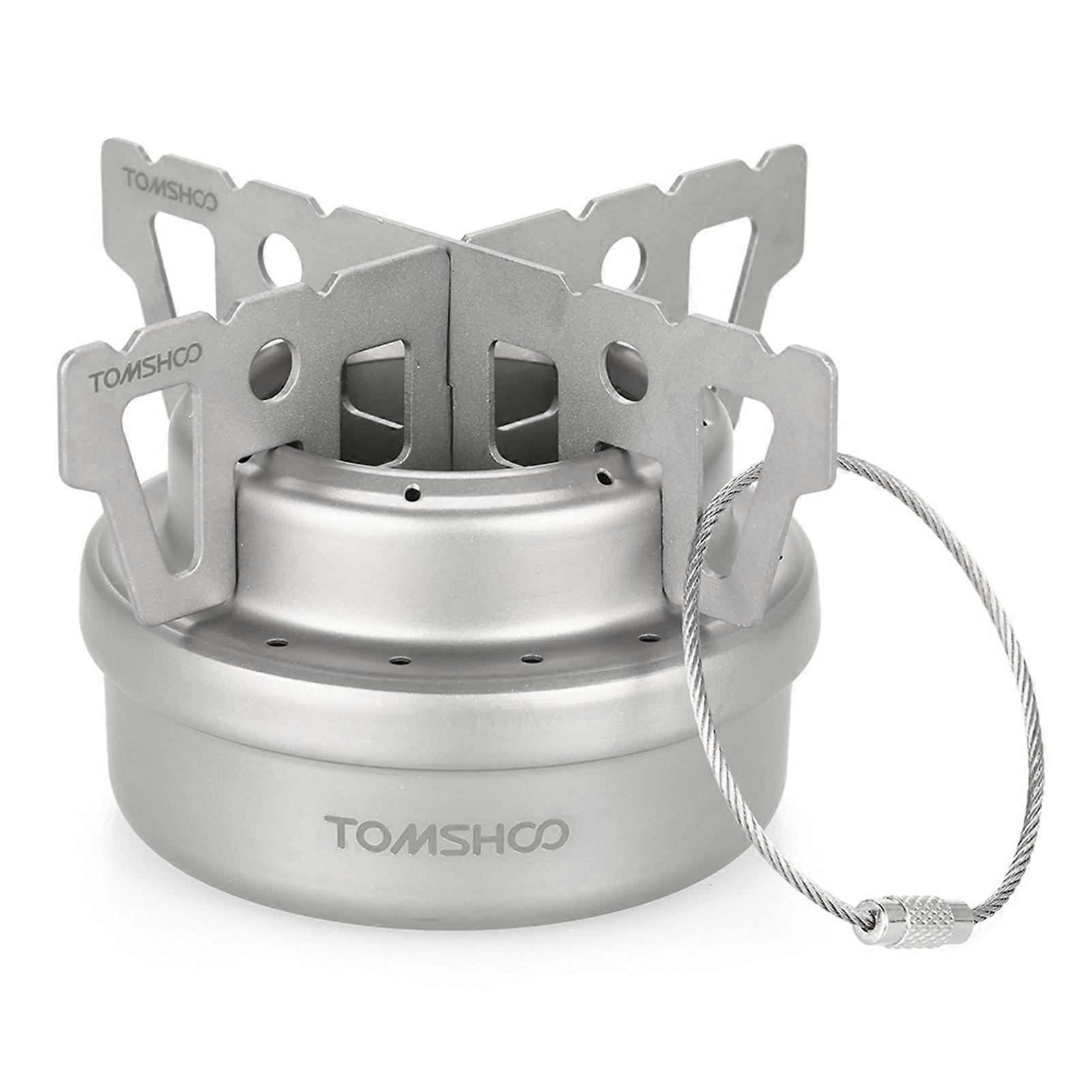 Ultralight Titanium Alcohol Stove 80ml w/ Rack Mini Portable
