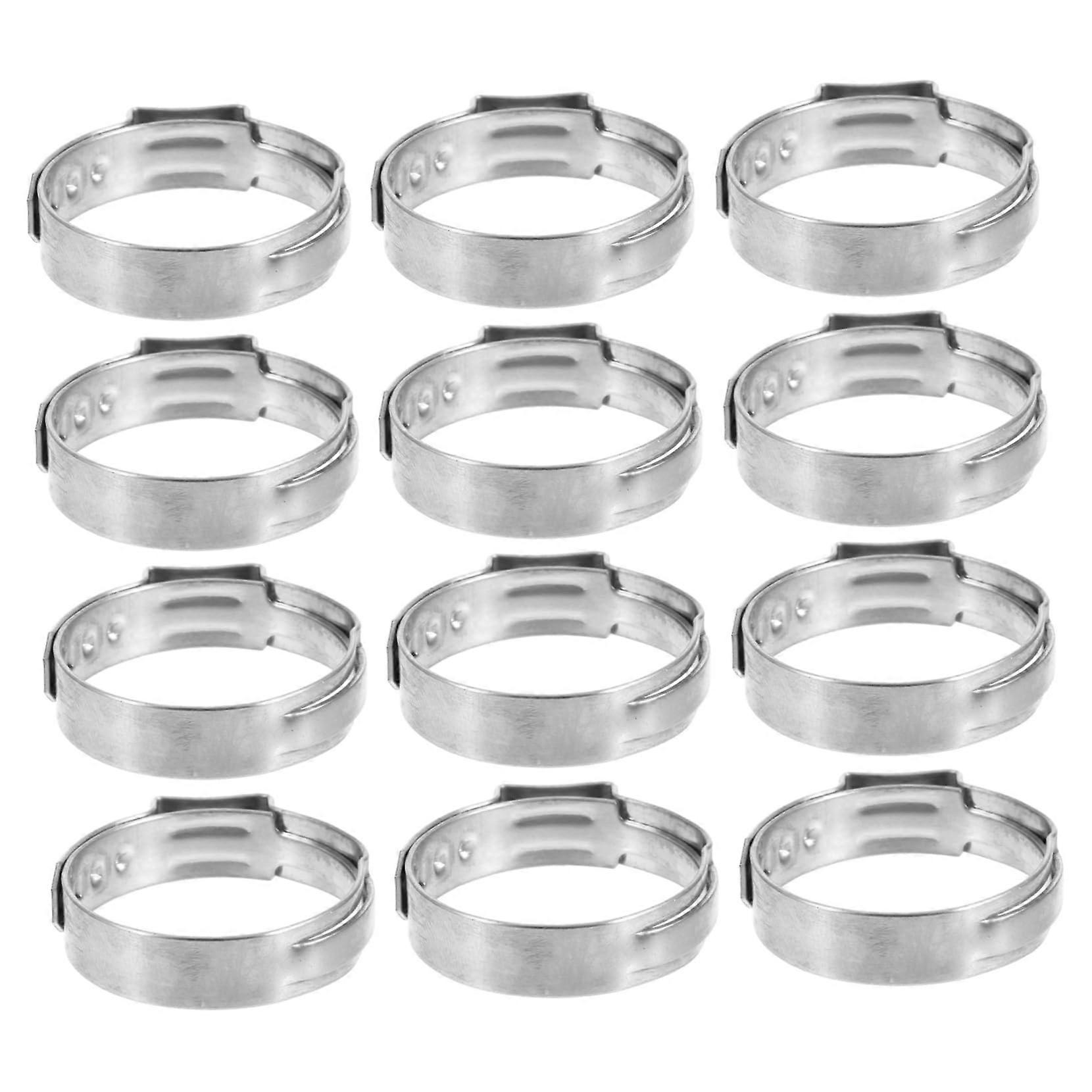 60 pieces single ear hose clamps made of PEX pipe clamps assortment with temperature resistance for durable installation.
