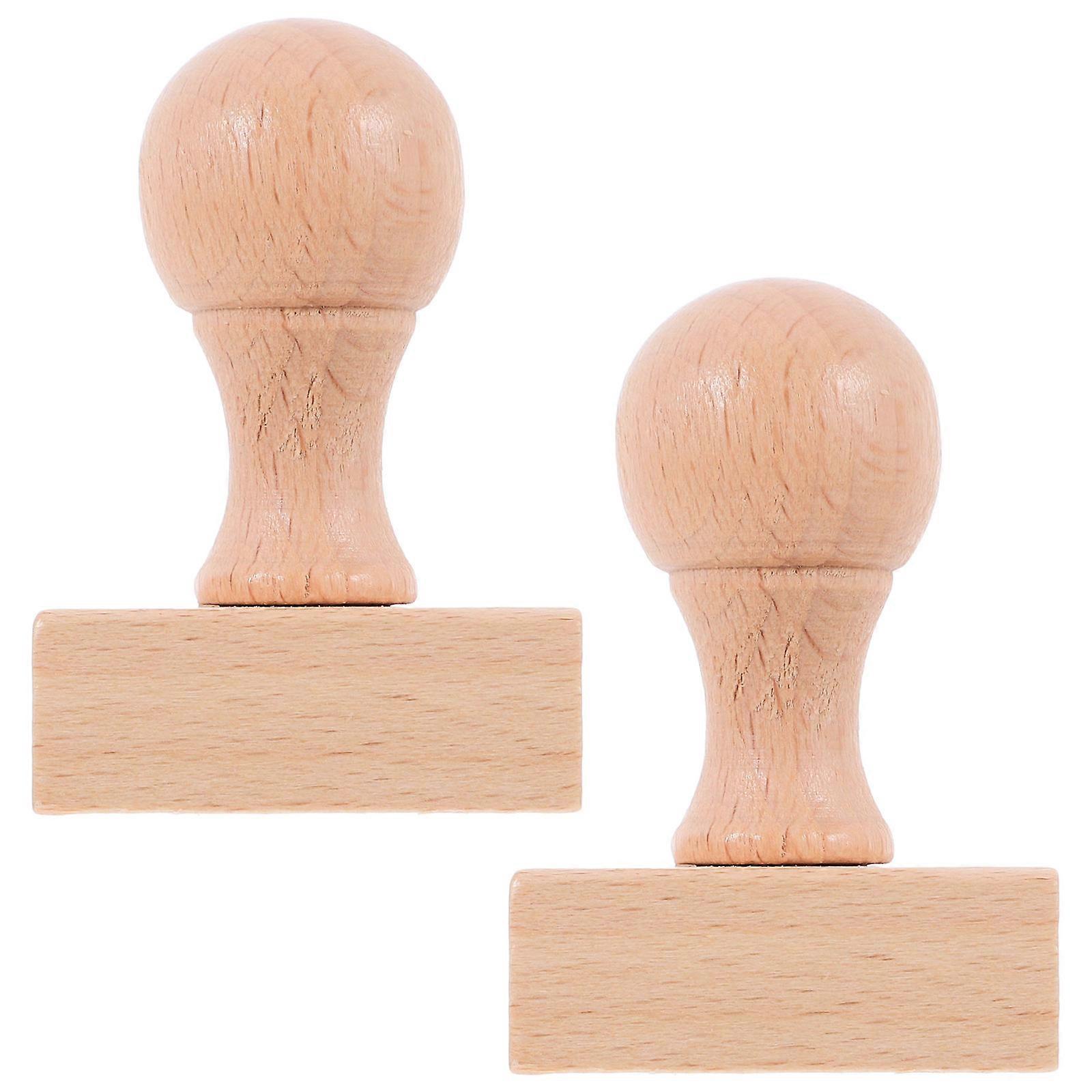 Wooden DIY Stamp Set for Unfinished Creative Wood Seals, Scrapbooking, , and Skill Development – Durable Crafting Tool