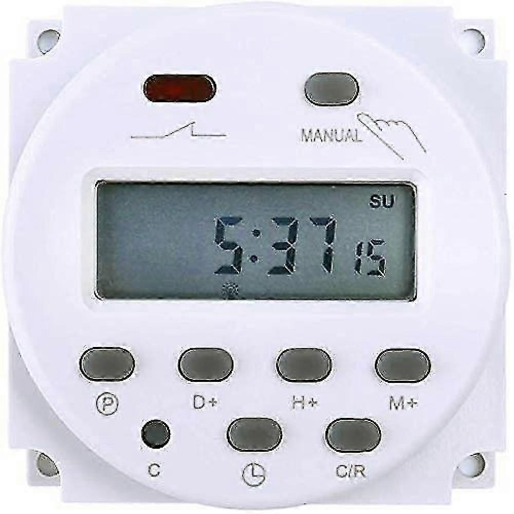 Electronic Timer Dc12v 16a 17 Programs Programmable Lcd Screen UDV