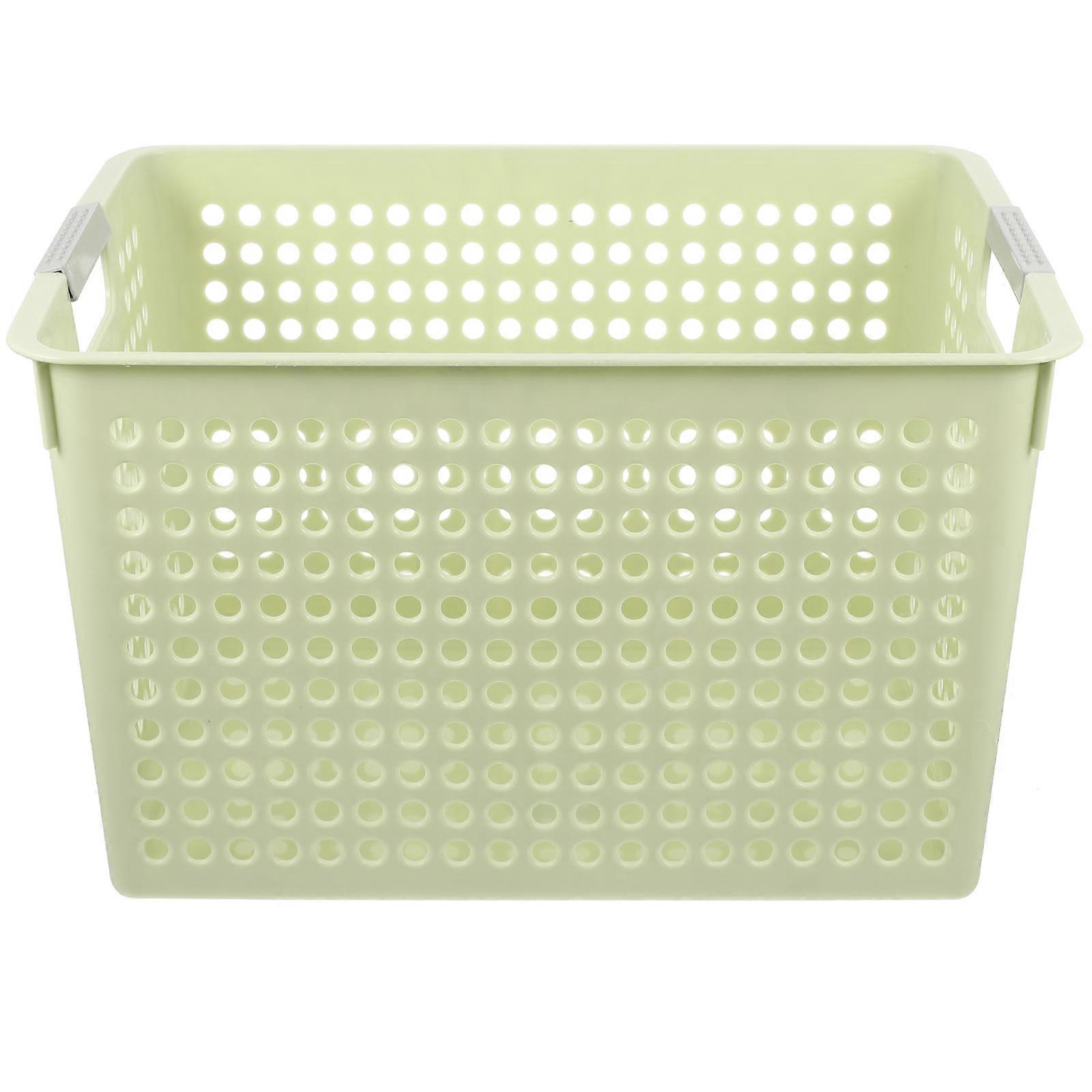 Green PP Material Laundry Basket for Storage Use with Large Capacity and Smooth Surface 10.2x7.9x12.6 Inches