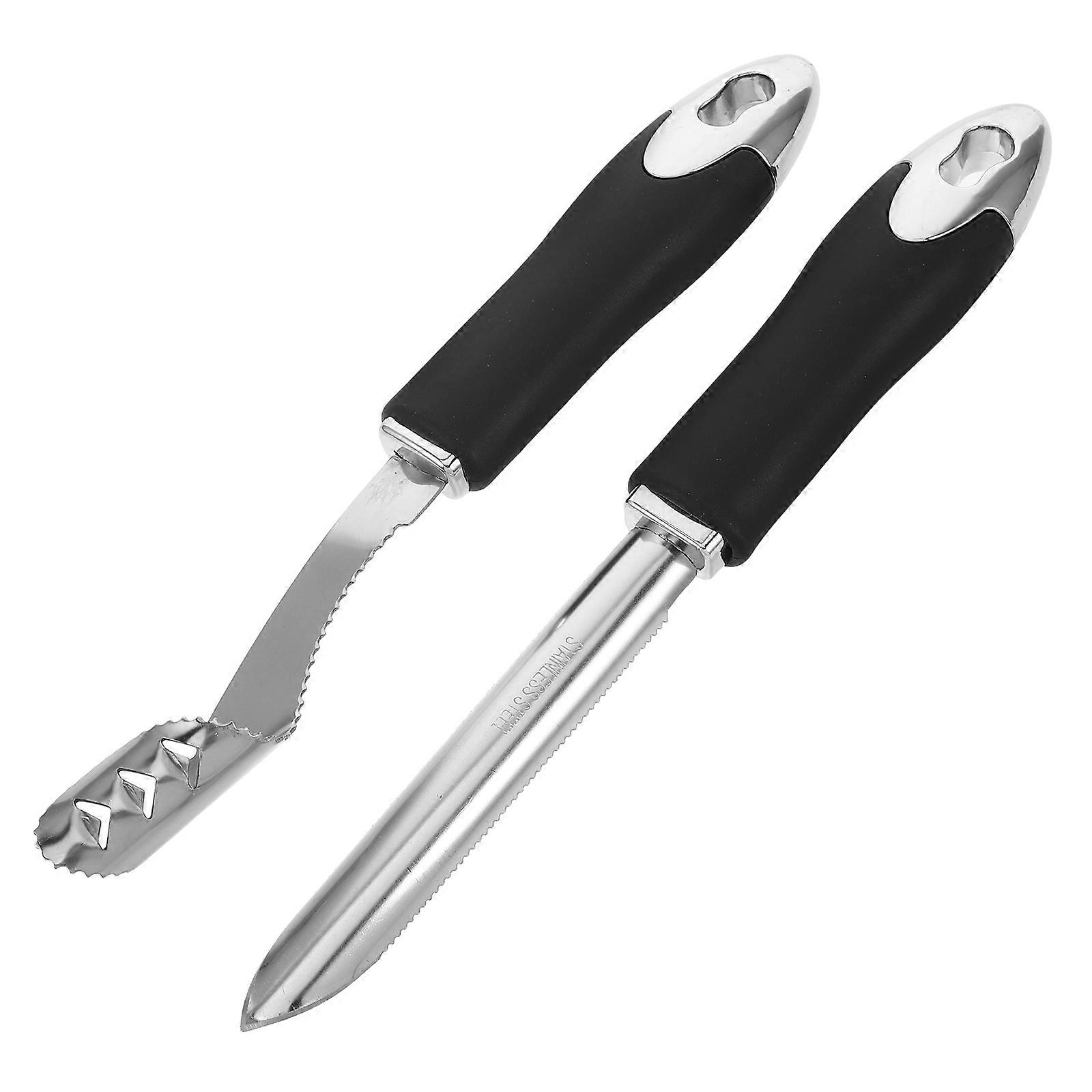 2pcs Stainless Steel Chili Pepper Corer Tool for Kitchen Jalapenos Chilis Bell Peppers Cucumber Deseeder