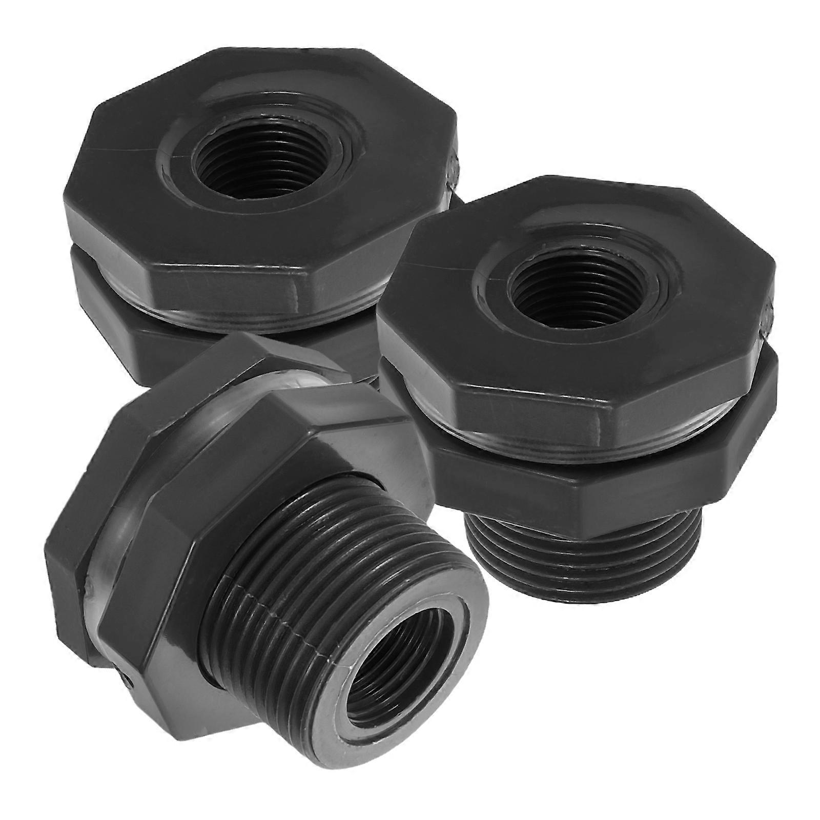 3pcs Plastic Aquarium Hose Connector for Efficient Water Circulation, Dirt Prevention, Easy Installation, Compatible with Multi Tank Systems and Fish