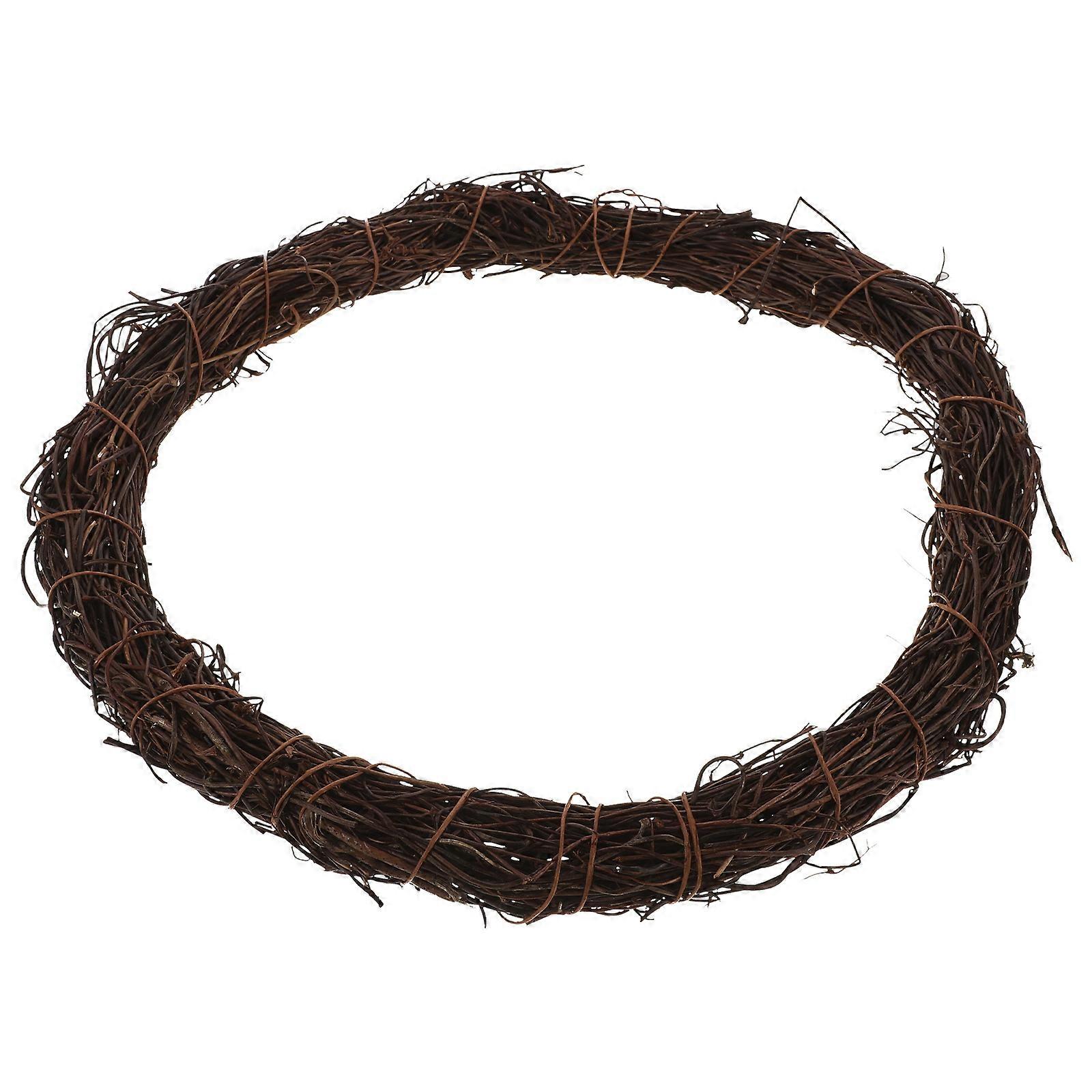 Wreath Rings Diy Wreath Circle Decoration Home Decor Craft Wreaths To Decorate Simple Shape Wood 1Set