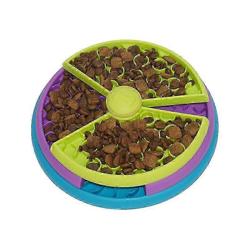 2025 Pet three-layer slow food bowl puzzle rotating feeder