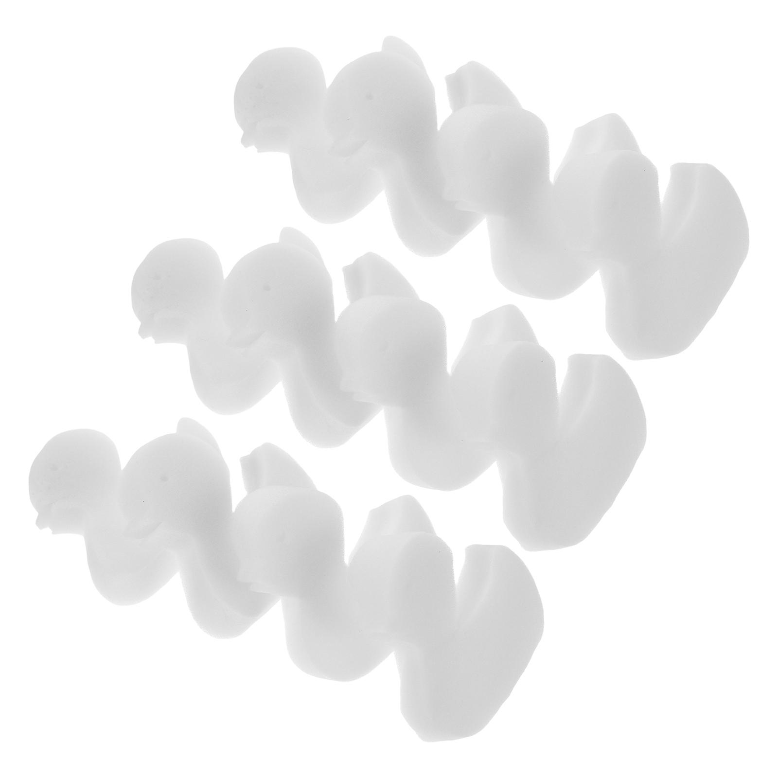 12pcs Duck Shaped Pool Oil Absorber Sponges White Floating Sponges with High Absorption for Hot Tubs