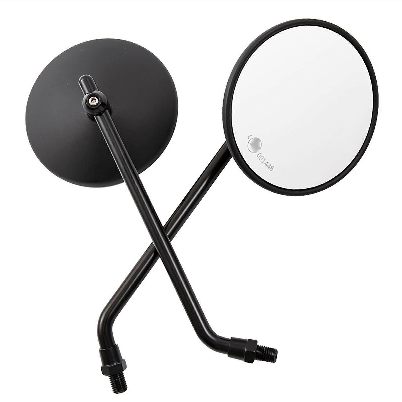 Universal Aluminium 7/8' 22mm M8 M10 Motorcycle Mirror Thread EMark Approved For Ducati Motorcycle Mirror (Color: Black)